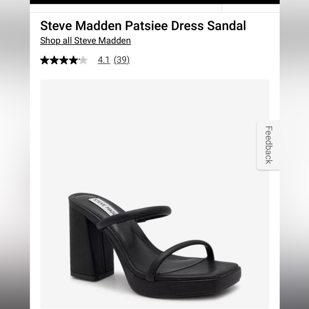IN SEARCH OF THIS HEEL IN BLACK, SIZE 6.